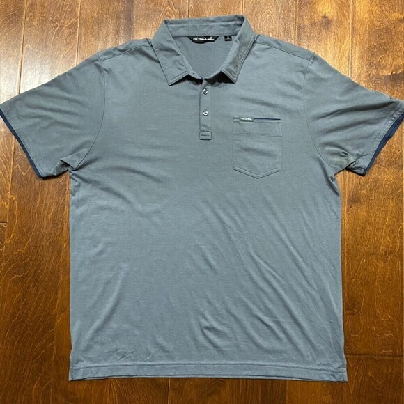 Travis Mathew Golf Club Performance Cotton Polo Grey Men's Size Extra Large - Picture 3 of 7